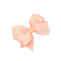 Agrafa de par cu funda, ALIA BOW somon pastel
