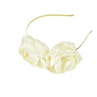 Coronita de par cu flori, fete, FRIDA crem