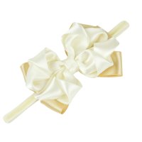 Bentita de par, fete, WISH BOW ivoire, catifea elastica