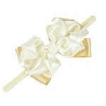 Bentita de par, fete, WISH BOW ivoire, catifea elastica