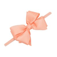 Bentita de par cu funda, fete, ALIA BOW somon pastel