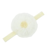 Bentita de par, copii, EVIS crem, tulle, catifea elastica