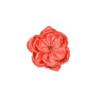 Agrafa de par cu floare, ROSE rosu pastel